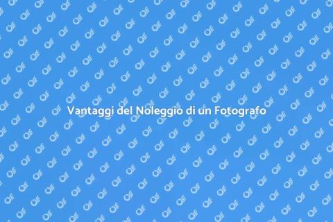 Noleggiare un Fotografo per Marketing