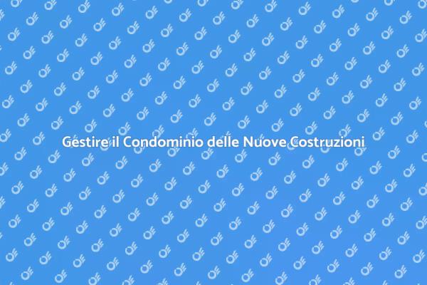L'Amministrazione del Tuo Condominio Nuovo