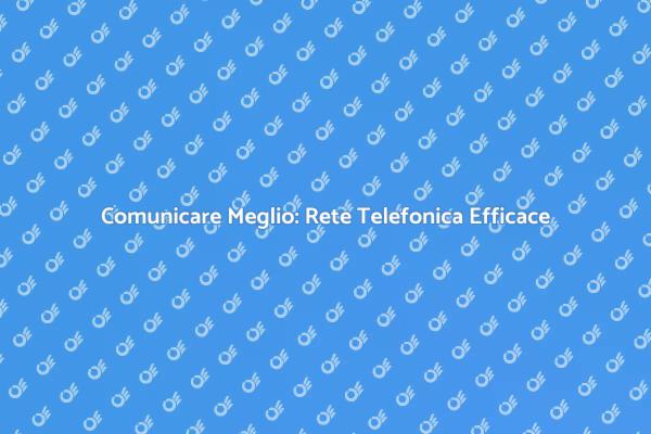 Progettazione e Installazione Rete Telefonica