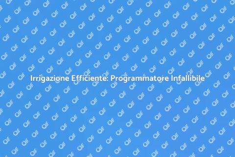 Programmatore Irrigazione: Giardini Perfetti
