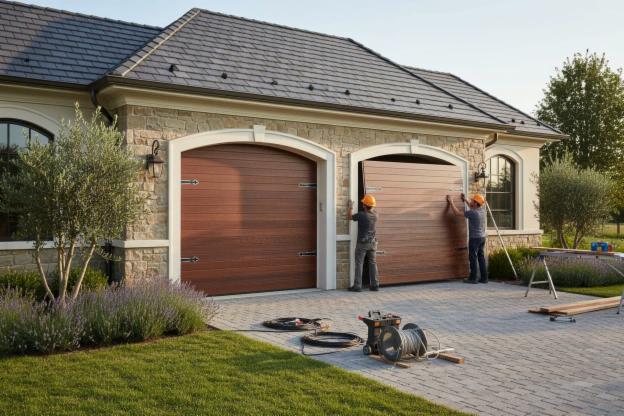 Installare un garage due porte
