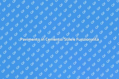 Integrare Pavimento in Cemento e Design