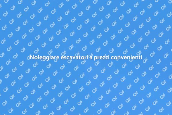 Escavatori: affitto conveniente per ristrutturazioni