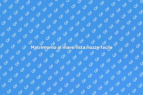 Matrimonio da sogno in riva al mare
