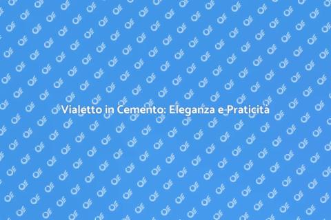 Vialetto in Cemento: Stile e Funzionalità