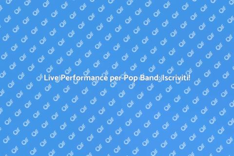 Corso di Live Performance per Pop Band