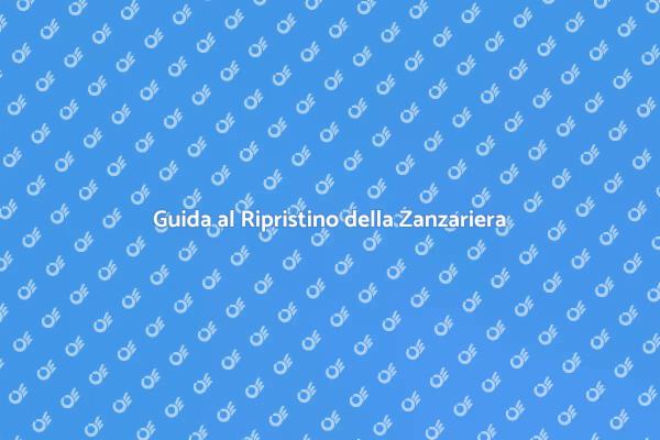 Come Riparare una Zanzariera Deteriorata