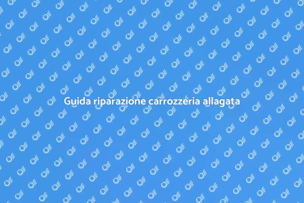 Come riparare danni alla carrozzeria