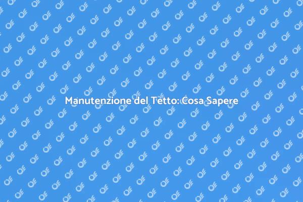 Riparazioni Tetto: Cosa Fare Subito