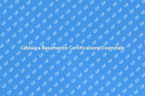 Certificazione Energetica Caldaia