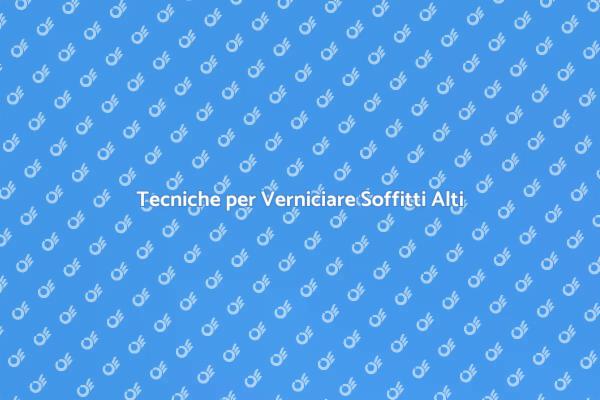 Come Verniciare un Soffitto Alto