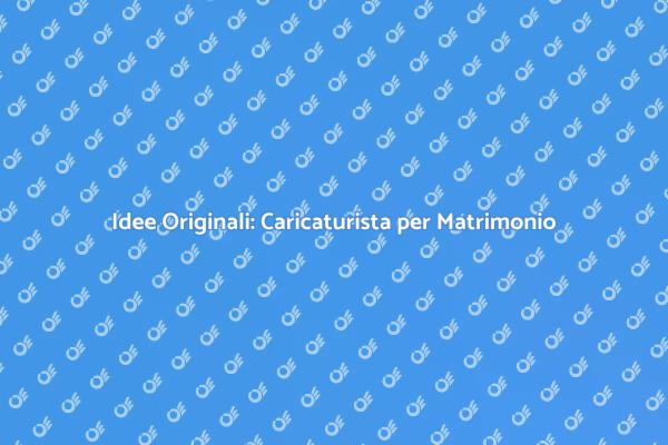 Caricaturista: Un Tocco Magico al Matrimonio