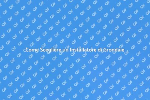 Assumere un Installatore di Grondaie