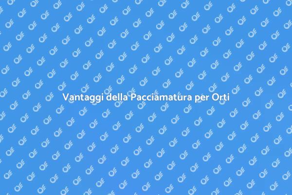 Guida alla Pacciamatura Biologica