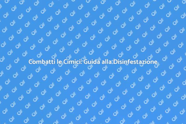 Disinfestazione Cimici: Metodi e Soluzioni