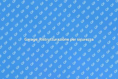 Ristrutturare un garage funzionale