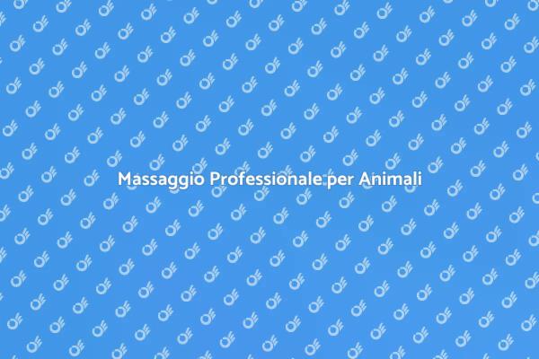 Benessere Fisico per i Tuoi Animali