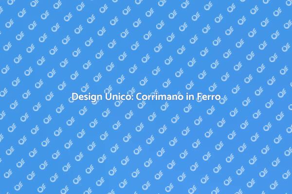 Corrimano in Ferro per Scale: Stile e Funzionalità