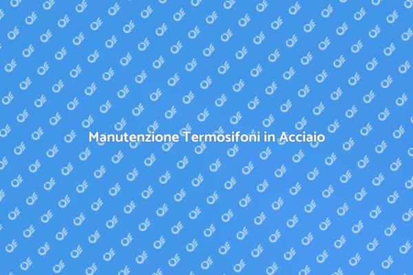 Termosifoni in Acciaio: Manutenzione Essenziale