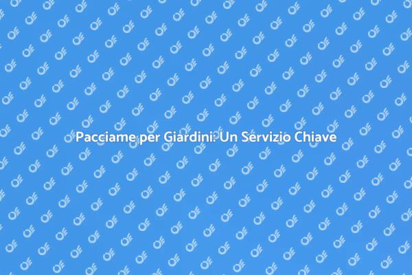 Pacciame: Il Tuo Giardino in Salute