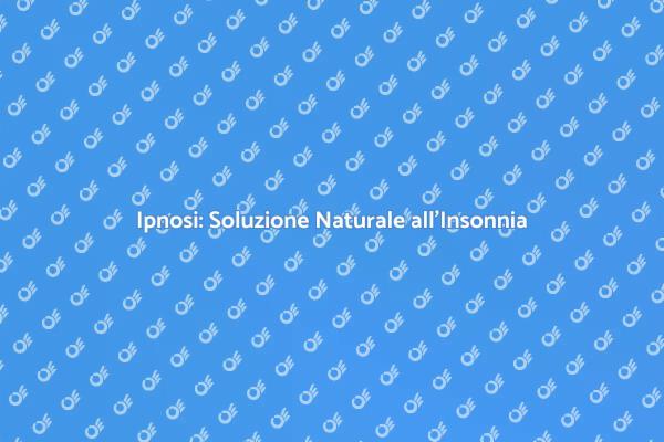 Ipnosi: La Chiave per un Sonno Sereno