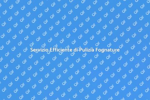 Pulizia Fognature Industriali Efficiente