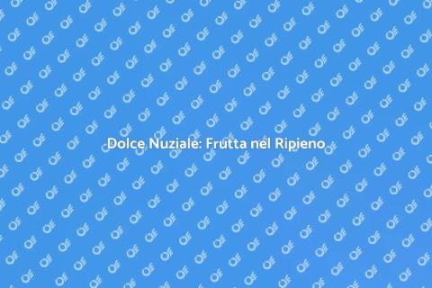 Torta Nuziale con Ripieno alla Frutta
