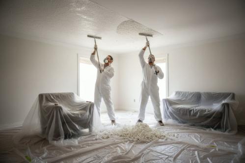 rimuovere soffitto a popcorn