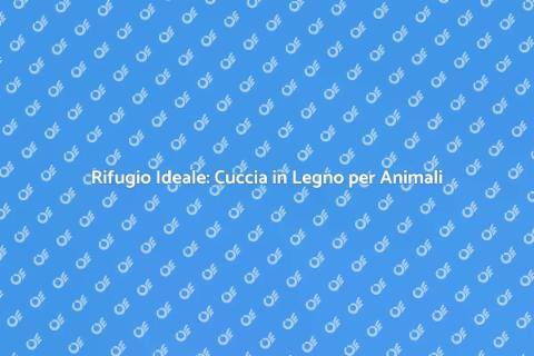 Cuccia in Legno per Animali in Giardino