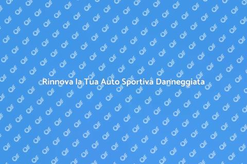 Verniciatura Auto Sportive Danneggiate