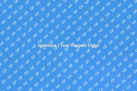 Lavaggio e Igienizzazione Tappeti