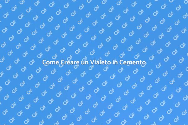 Progetta il Tuo Vialeto in Cemento