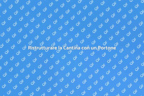 Trasforma la tua Cantina con un Portone