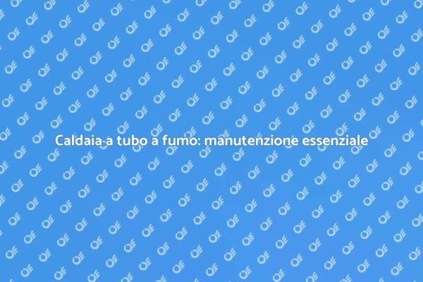 Manutenzione caldaia: guida annuale