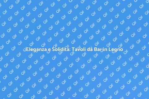 Tavoli Quadrati da Bar in Legno Massello
