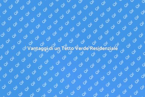 Progettazione Tetto Residenziale Verde