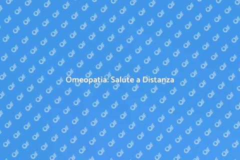 Consulenza Omeopatica Online