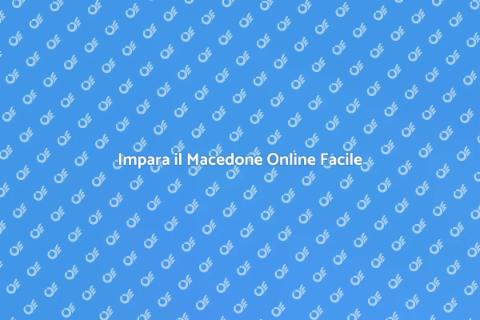 Corso di Macedone Online Unico