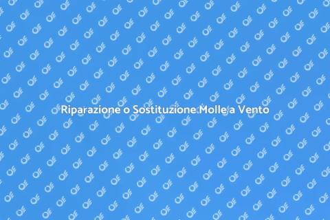 Sostituire o Riparare Molle a Vento