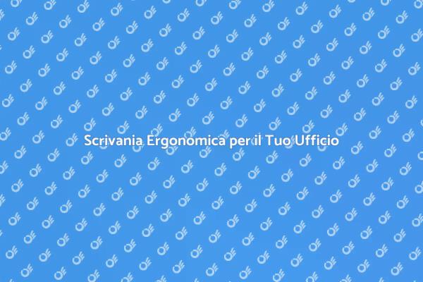 La Scrivania che Eleva la Tua Produttività