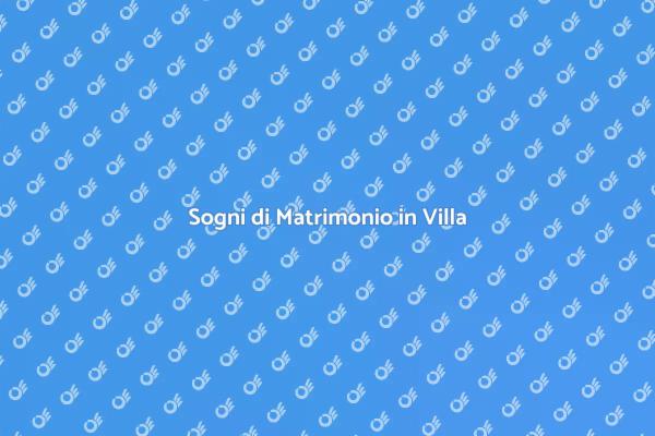 Matrimonio da Favola in Villa