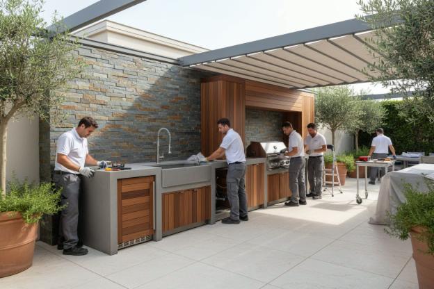Quanto costa installare una cucina all'aperto?