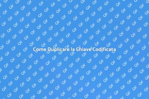Duplicato Chiave Codificata Auto