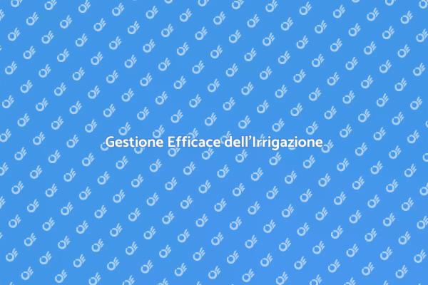Manutenzione e Cura dell'Irrigazione