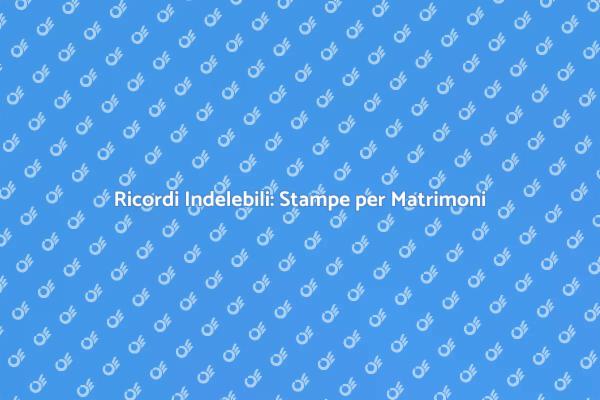 Cattura i Tuoi Momenti: Stampe per Matrimoni