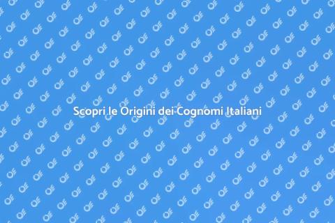 Ricerca Genealogica dei Cognomi Italiani