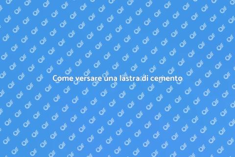 Versare calcestruzzo: guida pratica