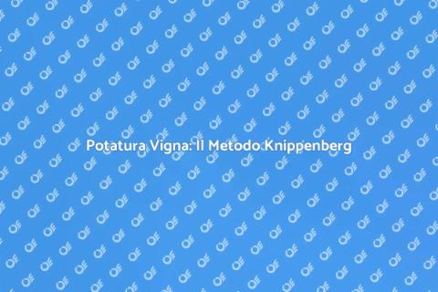 Potare la Vite con il Sistema Knippenberg