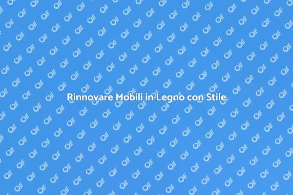 Design Moderno per Mobili in Legno