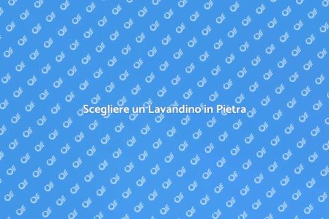Lavandino in Pietra: Eleganza e Stile